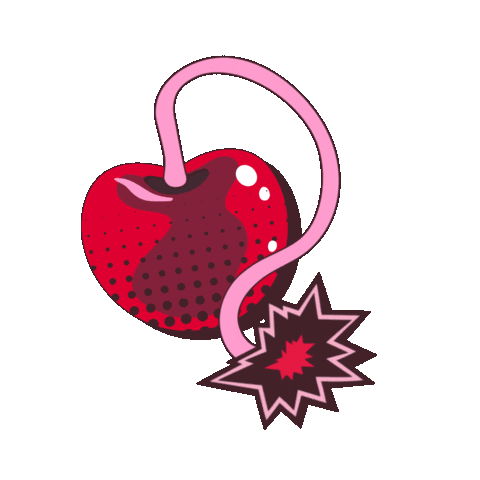 Cherry Bomb Sticker by Alani Nu