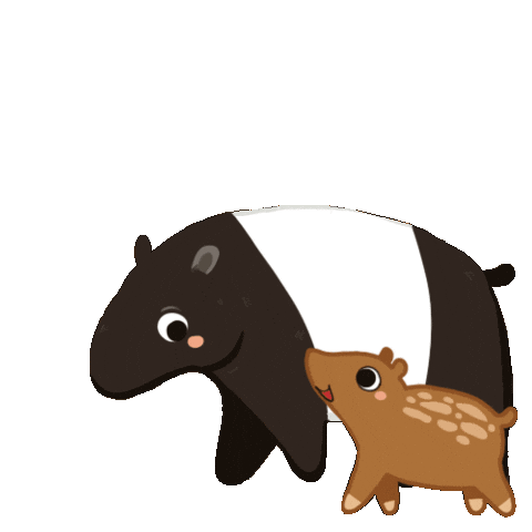 Walking Timo Sticker by Anak Rimba Books