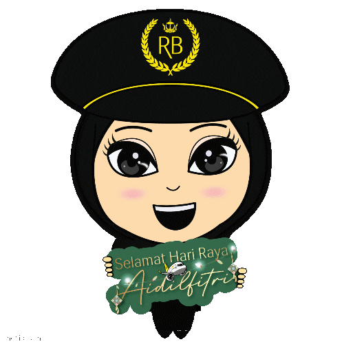 Pilot Eid Sticker by Royal Brunei Airlines