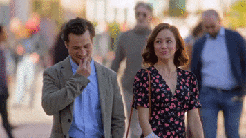 Walking Together Autumn Reeser GIF by Hallmark Channel