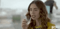 Lily Collins No GIF by MTV Movie & TV Awards