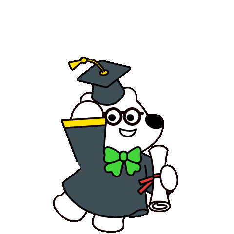 Graduate Sticker by eduhansol