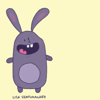 Deliver Easter Bunny GIF by Lisa Vertudaches