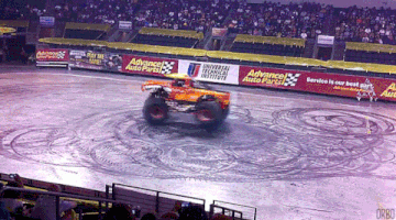 monster truck donuts GIF