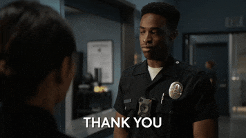 The Rookie Thank You GIF by ABC Network