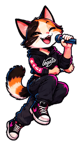 Cat Musica Sticker by Estúdio Legato