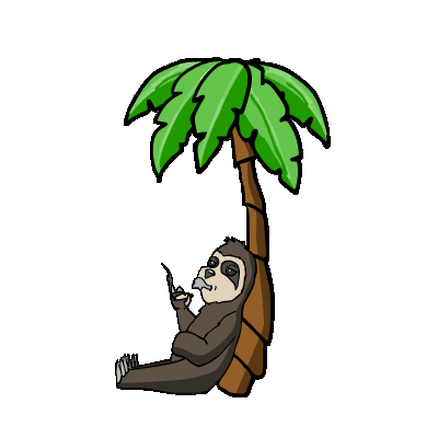 Palm Tree Smoke Sticker