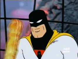 space ghost eating GIF