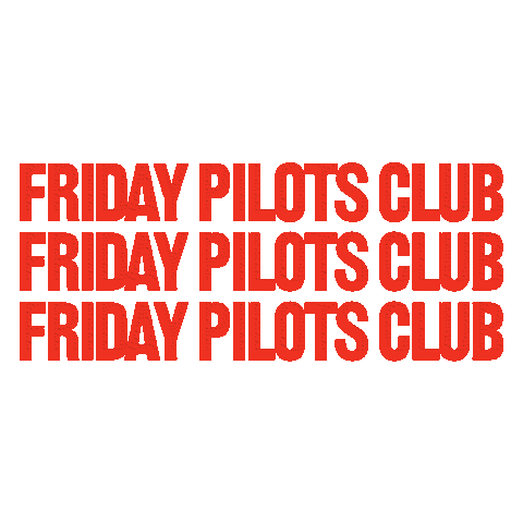 Sticker by Friday Pilots Club