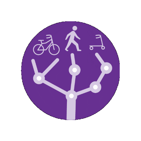 Purple Line Sticker