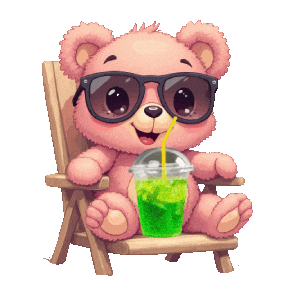 At The Beach Summer Sticker