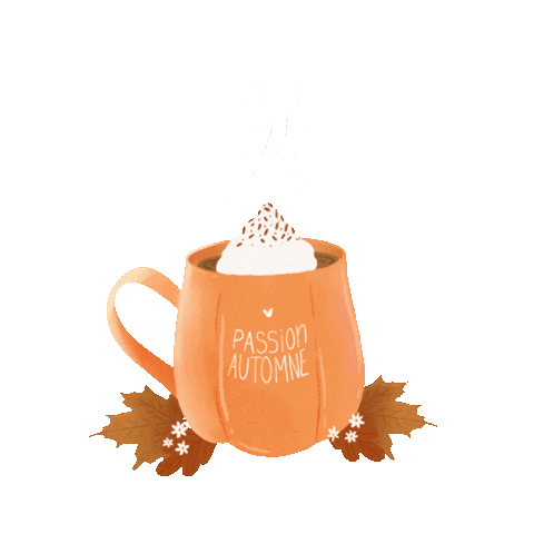 Hot Chocolate Fall Sticker