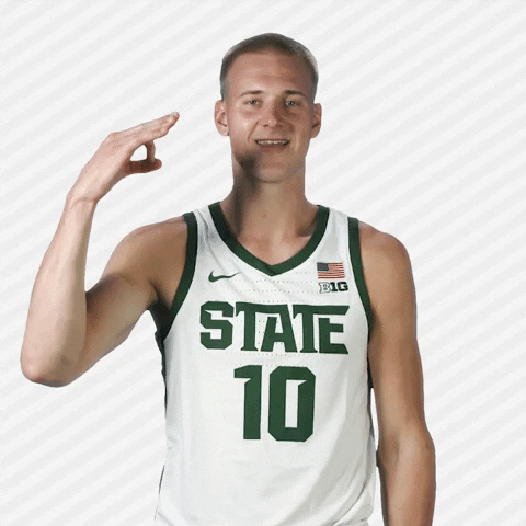 Three Point Basketball GIF by Michigan State Athletics