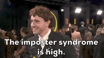 Bafta Film Awards Imposter Syndrome GIF by BAFTA
