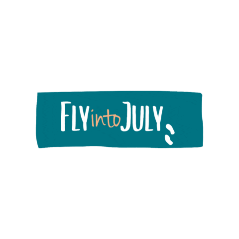 Fly into July Sticker