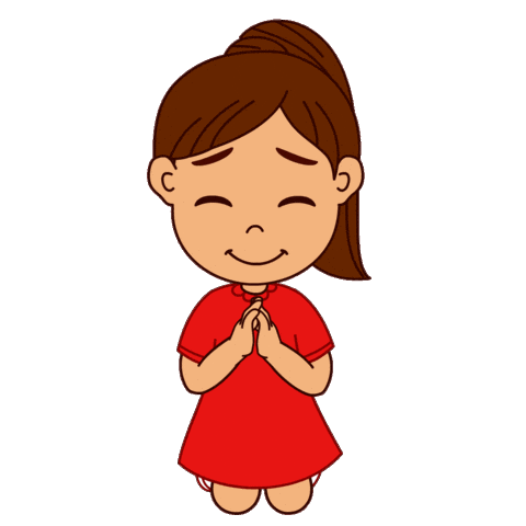 Gratidao Praying Sticker by Os Oliveirinhas