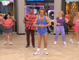 Working Out Richard Simmons GIF