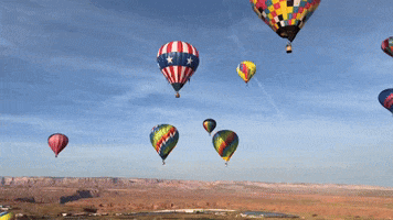 Flying Hot Air Balloon GIF by Storyful