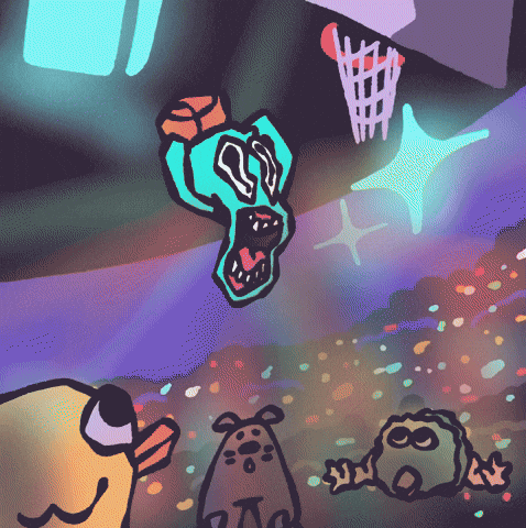 Balling Slam Dunk GIF