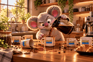Coffee Time GIF by Barely Bearz