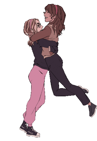Arya Gif Hug Sticker by Jordan