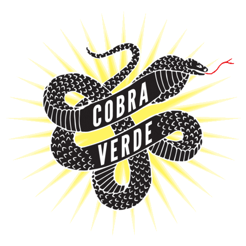 Green Snake Cobra Sticker by BESTeas