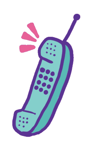 Phone Telephone Sticker by Lisa McHugo