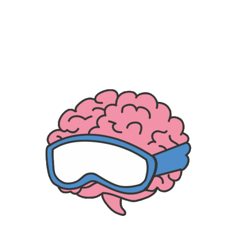 Brain Sticker by Snowminds