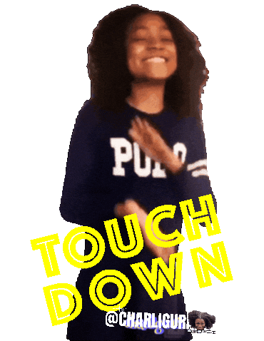 Touch Down Thursday Night Football Sticker by Charli Gurl