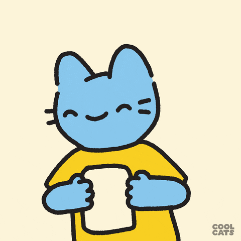 Happy Blue Cat GIF by Cool Cats