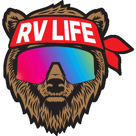 Bear Camping Sticker by RV LIFE Pro