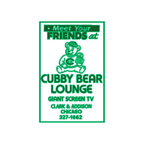 Wrigleyville Sticker by The Cubby Bear Chicago