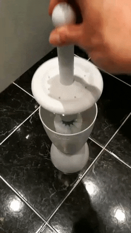Cleaning Toilet Brush GIF