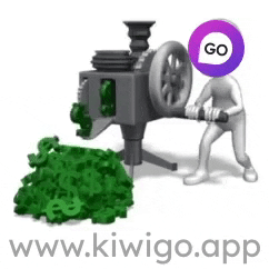 Make It Rain Crypto GIF by KiwiGo (KGO)