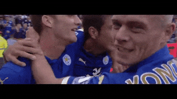 lcfc football soccer kiss goal