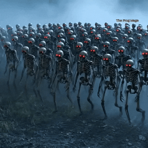 Marching Red Eyes GIF