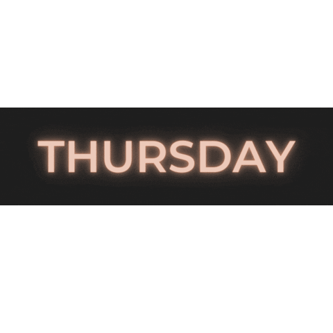 Thursday Sticker by City Barre