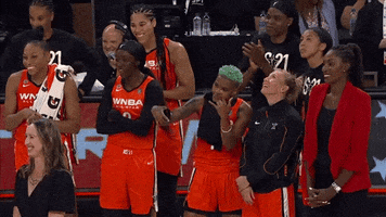 All-Star Reaction GIF by WNBA