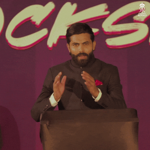 Ravindra Jadeja Cricket GIF by Rajasthan Royals
