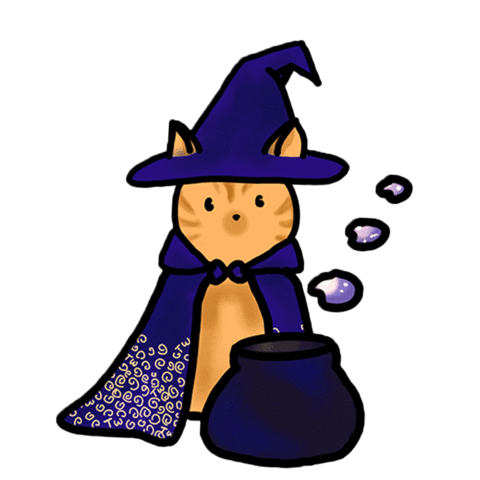 Cat Witch Sticker by UCLA Total Wellness