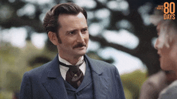 David Tennant Reaction GIF by Around The World In 80 Days