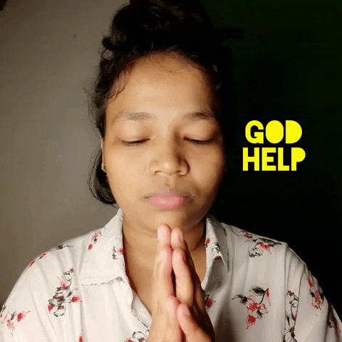 Scared God Help GIF