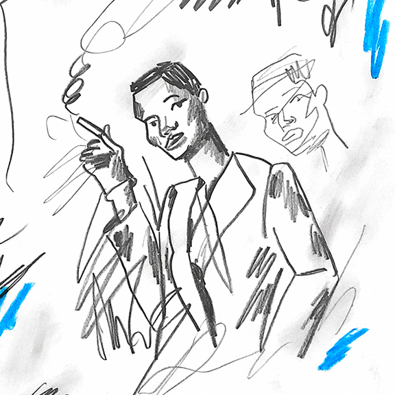 Grace Jones Smoking GIF by Wavy McSplash
