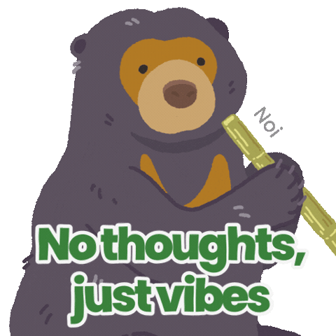 Vibes Chill Sticker by Mandai Wildlife Reserve