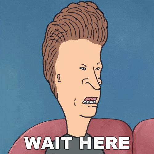 Wait Here Beavis And Butthead GIF by Paramount+