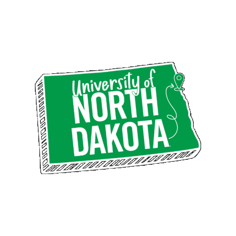 North Dakota Hawks Sticker by University of North Dakota