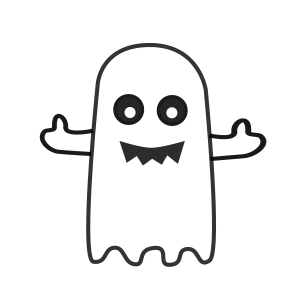 Halloween Flying Ghost Sticker