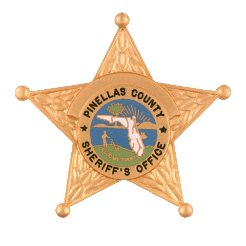 Star Badge Sticker by Pinellas County Sheriff's Office