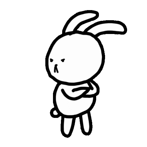 Angry Bunny Sticker by RainToMe for iOS & Android | GIPHY
