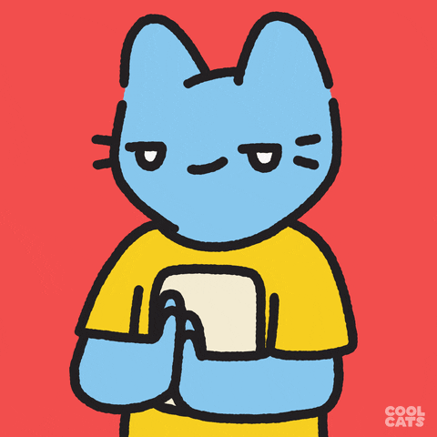 Excited Blue Cat GIF by Cool Cats